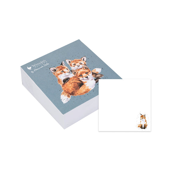 Wrendale Designs - Sticky Notes - Adorable Fox Cubs
