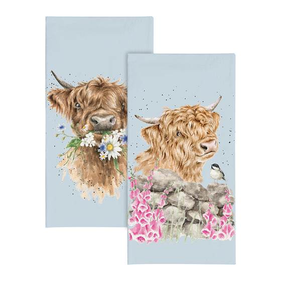 Wrendale Pocket Tissues - Highland Cow, Daisy Coo