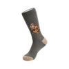 The arborist, a warm pair of high quality, grey bamboo socks for men. Featuring a gorgeous design by Hannah Dale, of an adorable beaver, stitched into the soft fabric. A perfect gift for animal lovers. Wrendale Designs.