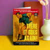 Tall, bold and retro, this hilarious men's birthday card is sure to bring a smile to his face. Featuring a vintage magazine design, in bold text the front reads "There is goes again! A sombering tale of how the simple act can wipe you out for a week if your birth year started with 19" A perfect funny birthday card for men. Dean Morris.
