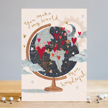  Gifts for women UK, Funny Greeting Cards, Wrendale Designs Stockist, Berni Parker Designs Gifts Greeting Cards, Engagement Wedding Anniversary Cards, Gift Shop Shrewsbury, Visit Shrewsbury Blank Greeting Card You Make My World more Wonderful Blank Valentine's Day Card Masculine