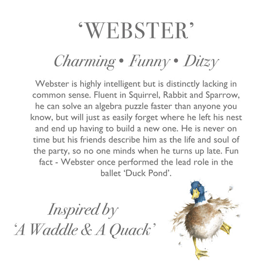 Wrendale Designs - Junior Plush Duck - Webster