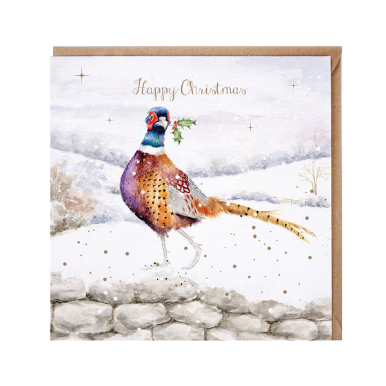 Wrendale Designs Christmas Card - Happy Christmas