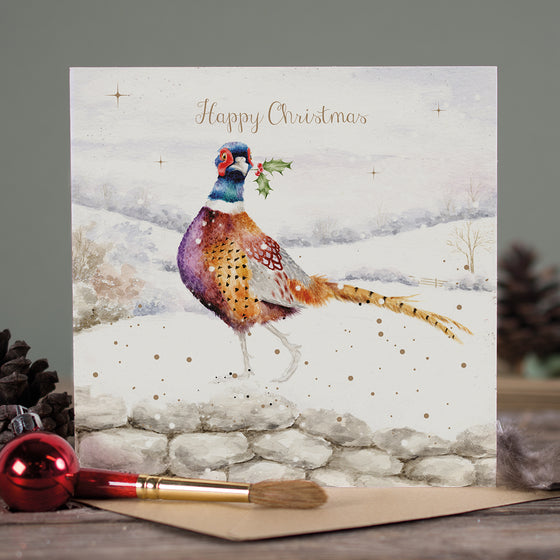 Wrendale Designs Christmas Card - Happy Christmas