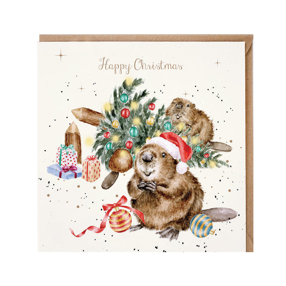 Wrendale Designs Christmas Card - Happy Christmas