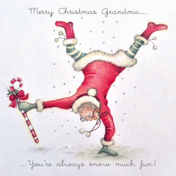 New Berni Parker Designs - Grandma - Funny Christmas Card
