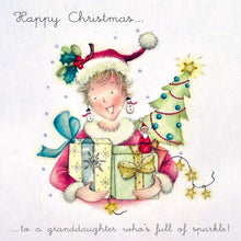  Berni Parker Designs - Granddaughter - Funny Christmas Card