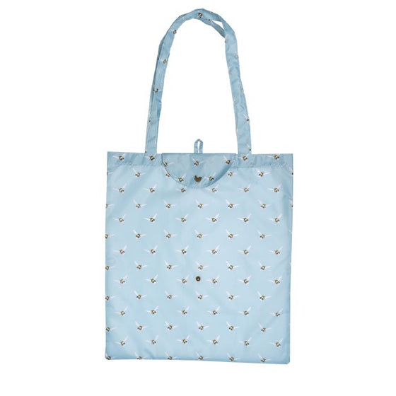 Wrendale Designs - Busy Bee Foldable Shopping Bag with Snap Closure