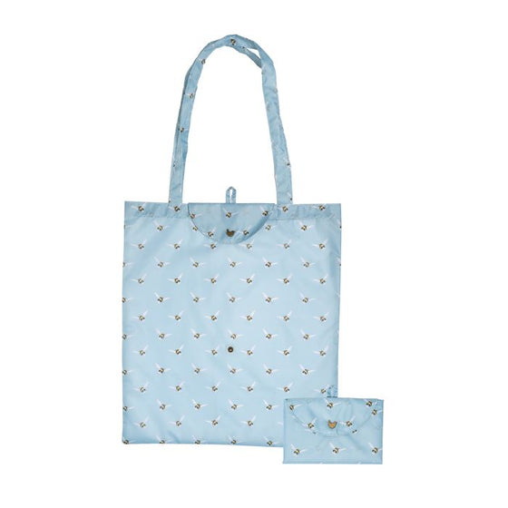 Wrendale Designs - Busy Bee Foldable Shopping Bag with Snap Closure