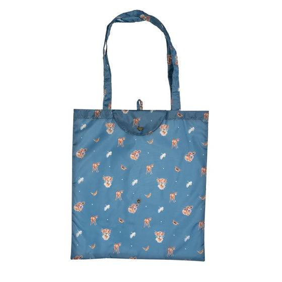 Wrendale Designs - Farmyard Friends Foldable Shopping Bag with Snap Closure
