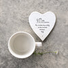East of India - Heart Shaped Coaster - There are Friends There are Family