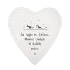 East of India - Heart Shaped Coaster - Our Laughs are Limitless