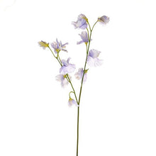  Artificial Flowers, Pale Lilac Skye Sweetpea Spray, 46cm