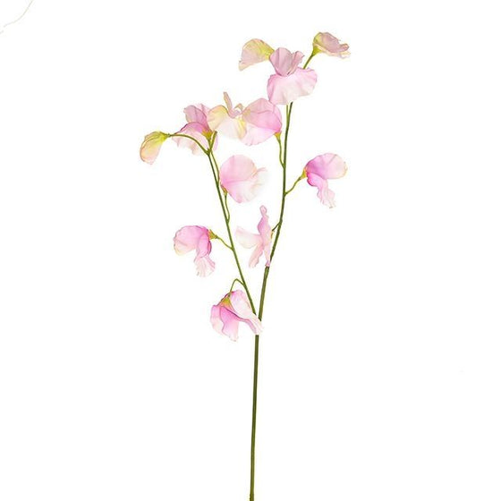 Artificial Flowers, Pale Pink Skye Sweetpea Sprays, 46cm