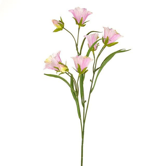 Artificial Flowers, Pale Pink Skye Bell Flower Spray, 48cm