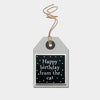 Gifts for women UK, Funny Greeting Cards, Wrendale Designs Stockist, Berni Parker Designs Gifts Greeting Cards, Engagement Wedding Anniversary Cards, Gift Shop Shrewsbury, Visit Shrewsbury Medium Gift Tag Happy Birthday from the Cat 3