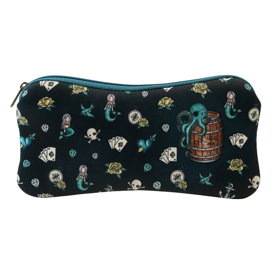 Gifts for women UK, Funny Greeting Cards, Wrendale Designs Stockist, Berni Parker Designs Gifts Greeting Cards, Engagement Wedding Anniversary Cards, Gift Shop Shrewsbury, Visit Shrewsbury Gorjuss by Santoro London Black Pearl Pirate Collection Dark Teal Neoprene Accessories Case Gifts for Girls 2