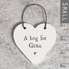 Gifts for women UK, Funny Greeting Cards, Wrendale Designs Stockist, Berni Parker Designs Gifts Greeting Cards, Engagement Wedding Anniversary Cards, Gift Shop Shrewsbury, Visit Shrewsbury Small Wood Gift Tag A Hug for Gran 1