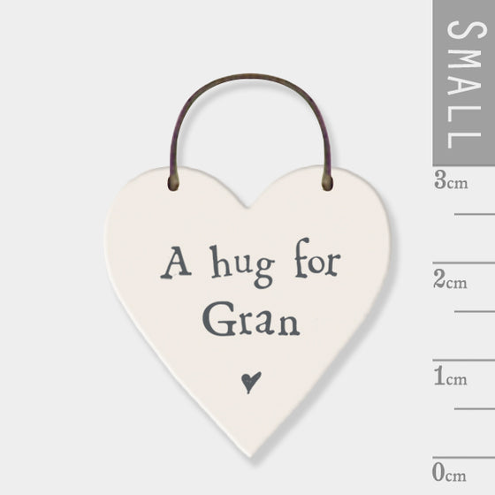Gifts for women UK, Funny Greeting Cards, Wrendale Designs Stockist, Berni Parker Designs Gifts Greeting Cards, Engagement Wedding Anniversary Cards, Gift Shop Shrewsbury, Visit Shrewsbury Small Wood Gift Tag A Hug for Gran 3