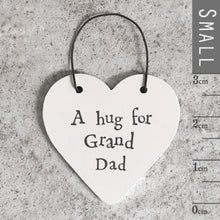  Gifts for women UK, Funny Greeting Cards, Wrendale Designs Stockist, Berni Parker Designs Gifts Greeting Cards, Engagement Wedding Anniversary Cards, Gift Shop Shrewsbury, Visit Shrewsbury Small Wood Gift Tag A Hug for Grandad 1