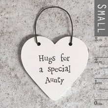  Gifts for women UK, Funny Greeting Cards, Wrendale Designs Stockist, Berni Parker Designs Gifts Greeting Cards, Engagement Wedding Anniversary Cards, Gift Shop Shrewsbury, Visit Shrewsbury Small Wood Gift Tag Hugs for Special Aunty 1