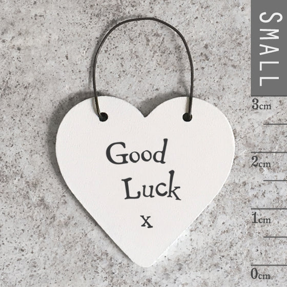Gifts for women UK, Funny Greeting Cards, Wrendale Designs Stockist, Berni Parker Designs Gifts Greeting Cards, Engagement Wedding Anniversary Cards, Gift Shop Shrewsbury, Visit Shrewsbury Small Wood Gift Tag Good Luck 1