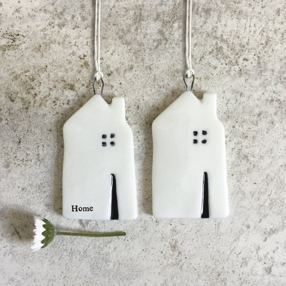 East of India - Small Porcelain Hanging House - Home