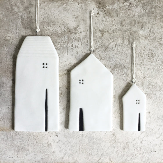 East of India - Porcelain Hanging House - Small