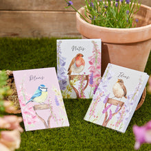  Spring Garden Beautiful Blue Tit Decorated A6 Notebook - Plans