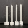 East of India - Cube-Shaped Candle Holder w/ Candle