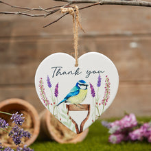 Spring Garden Ceramic Heart Hanger - Thank You