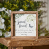 Spring Cottage Textured Canvas Wood Framed Plaque - Special Friend