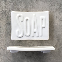  East of India - White Porcelain Soap Dish - SOAP