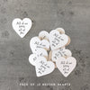 East of India - Packs of 10 Small Wooden Hearts - 'All of Me Loves All of You' Table Confetti