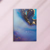 Gifts for women UK, Funny Greeting Cards, Wrendale Designs Stockist, Berni Parker Designs Gifts Greeting Cards, Engagement Wedding Anniversary Cards, Gift Shop Shrewsbury, Visit Shrewsbury Wendy Bell Designs Nebula Collection A6 Notebook Blue Oasis Gold Sparkle 2