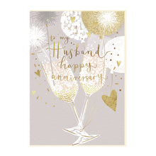  Gifts for women UK, Funny Greeting Cards, Wrendale Designs Stockist, Berni Parker Designs Gifts Greeting Cards, Engagement Wedding Anniversary Cards, Gift Shop Shrewsbury, Visit Shrewsbury My Husband Happy Anniversary Blank Card Champage Glasses Sparkly Anniversary Card Husband
