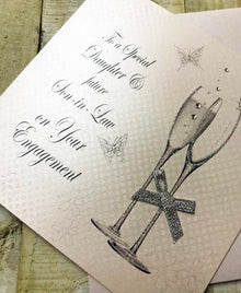  Gifts for women UK, Funny Greeting Cards, Wrendale Designs Stockist, Berni Parker Designs Gifts Greeting Cards, Engagement Wedding Anniversary Cards, Gift Shop Shrewsbury, Visit Shrewsbury Elegant Engagement Card Blank Special Daughter & Future Son-in-law 1