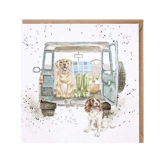 Gifts for women UK, Funny Greeting Cards, Wrendale Designs Stockist, Berni Parker Designs Gifts Greeting Cards, Engagement Wedding Anniversary Cards, Gift Shop Shrewsbury, Visit Shrewsbury Blank Greeting Card Country Living Country Walkies Dog Lovers