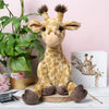 Camilla the giraffe is a soft plush toy designed by Hannah Dale. She has a glamorous, kind and thoughtful personality. A perfect gift for animal lovers of all ages. Wrendale Designs