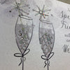 Gifts for women UK, Funny Greeting Cards, Wrendale Designs Stockist, Berni Parker Designs Gifts Greeting Cards, Engagement Wedding Anniversary Cards, Gift Shop Shrewsbury, Visit Shrewsbury Elegant Blank Wedding Day Card Special Friends Gender Neutral Champagne Toast 2