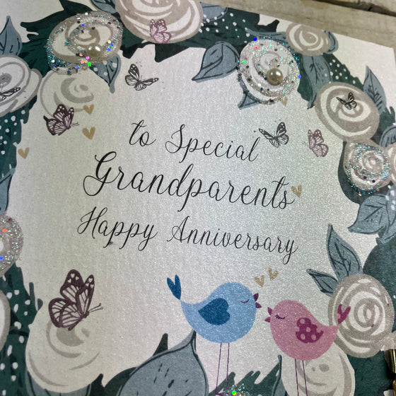 Gifts for women UK, Funny Greeting Cards, Wrendale Designs Stockist, Berni Parker Designs Gifts Greeting Cards, Engagement Wedding Anniversary Cards, Gift Shop Shrewsbury, Visit Shrewsbury Elegant Anniversary Card for Grandparents 2