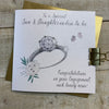 Gifts for women UK, Funny Greeting Cards, Wrendale Designs Stockist, Berni Parker Designs Gifts Greeting Cards, Engagement Wedding Anniversary Cards, Gift Shop Shrewsbury, Visit Shrewsbury Elegant Blank Engagement Card Special Son & Daughter-in-law to be 1