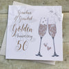 Gifts for women UK, Funny Greeting Cards, Wrendale Designs Stockist, Berni Parker Designs Gifts Greeting Cards, Engagement Wedding Anniversary Cards, Gift Shop Shrewsbury, Visit Shrewsbury Elegant Blank Golden Anniversary 50th Anniversary Granda & Grandad 1