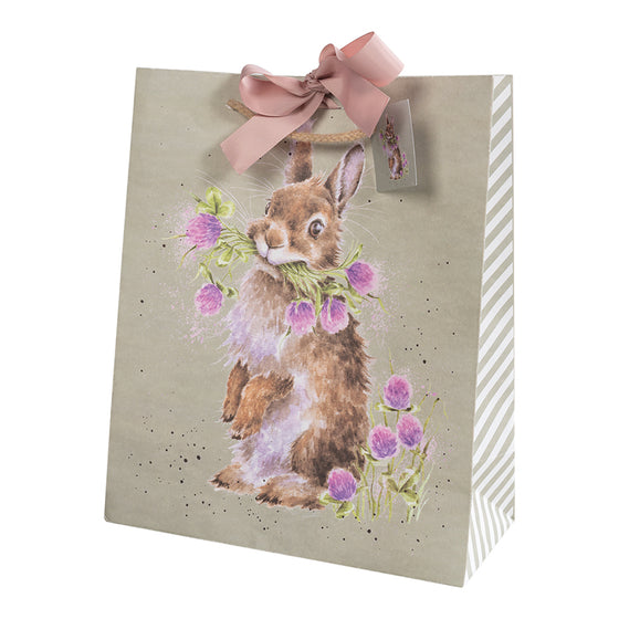 Gifts for women UK, Funny Greeting Cards, Wrendale Designs Stockist, Berni Parker Designs Gifts Greeting Cards, Engagement Wedding Anniversary Cards, Gift Shop Shrewsbury, Visit Shrewsbury Wrendale Designs Gift Bag Sage Green Wild Rabbit Thistles 2
