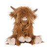 Gordon the highland cow is a soft and cuddely plush toy designed by Hannah Dale. He has a devoted, funny and sociable personality. A perfect gift for animal lovers of all ages. Wrendale Designs.