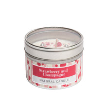  Strawberry & Champagne Sprinkle Candle in Small Tin