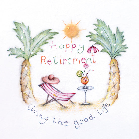 Gifts for women UK, Funny Greeting Cards, Wrendale Designs Stockist, Berni Parker Designs Gifts Greeting Cards, Engagement Wedding Anniversary Cards, Gift Shop Shrewsbury, Visit Shrewsbury Blank Retirement Card The Good Life