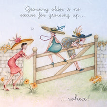  Berni Parker Designs - Growing Older is No Excuse!- Funny Blank Greeting Card for Women