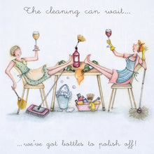 Berni Parker Designs - The Cleaining Can Wait - Humuorous Greeting Card