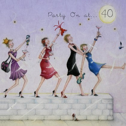 Gifts for women UK, Funny Greeting Cards, Wrendale Designs Stockist, Berni Parker Designs Gifts Greeting Cards, Engagement Wedding Anniversary Cards, Gift Shop Shrewsbury, Visit Shrewsbury Women's Blank 40th Birthday Card